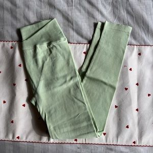 SOLD Ribbed Mint Green Leggings
